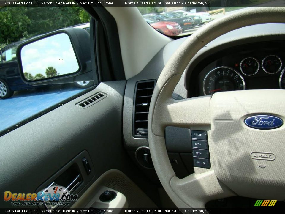 2008 Ford Edge SE Vapor Silver Metallic / Medium Light Stone Photo #18