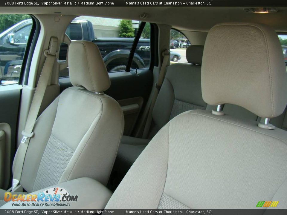 2008 Ford Edge SE Vapor Silver Metallic / Medium Light Stone Photo #28