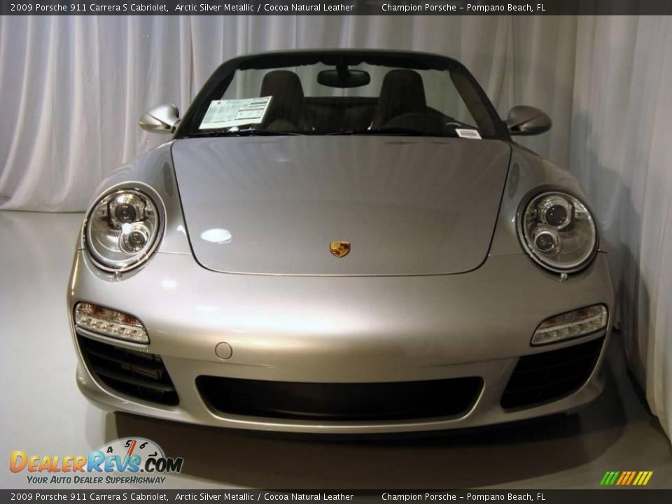 2009 Porsche 911 Carrera S Cabriolet Arctic Silver Metallic / Cocoa Natural Leather Photo #8