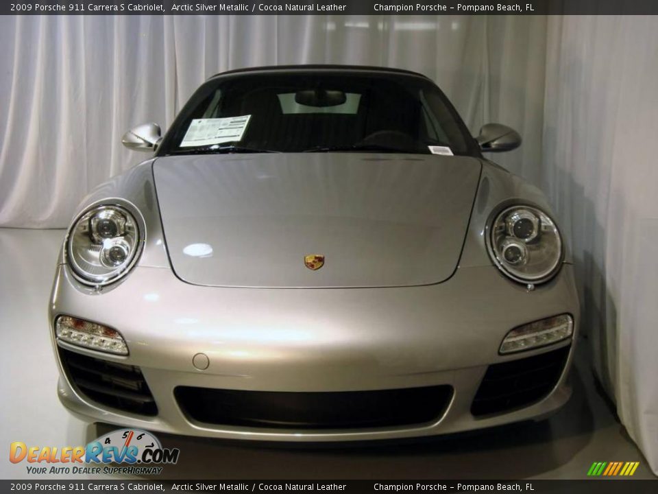 2009 Porsche 911 Carrera S Cabriolet Arctic Silver Metallic / Cocoa Natural Leather Photo #9