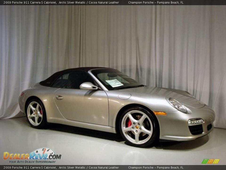 2009 Porsche 911 Carrera S Cabriolet Arctic Silver Metallic / Cocoa Natural Leather Photo #11