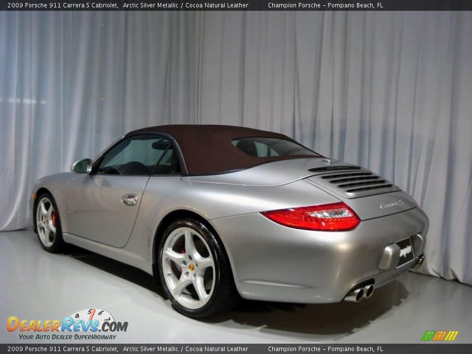 2009 Porsche 911 Carrera S Cabriolet Arctic Silver Metallic / Cocoa Natural Leather Photo #13