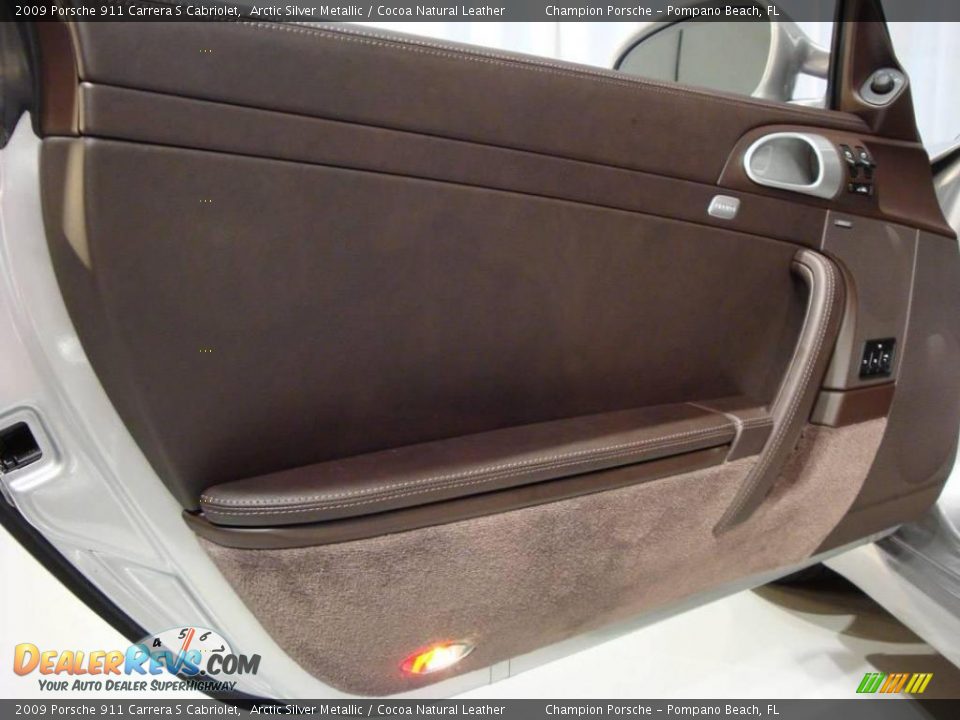 2009 Porsche 911 Carrera S Cabriolet Arctic Silver Metallic / Cocoa Natural Leather Photo #16