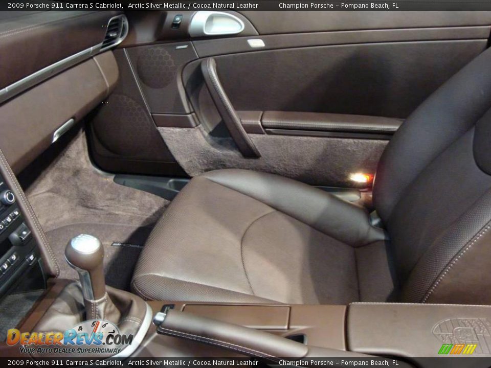 2009 Porsche 911 Carrera S Cabriolet Arctic Silver Metallic / Cocoa Natural Leather Photo #19