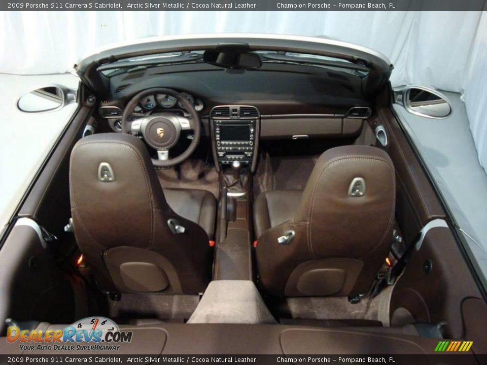 2009 Porsche 911 Carrera S Cabriolet Arctic Silver Metallic / Cocoa Natural Leather Photo #20