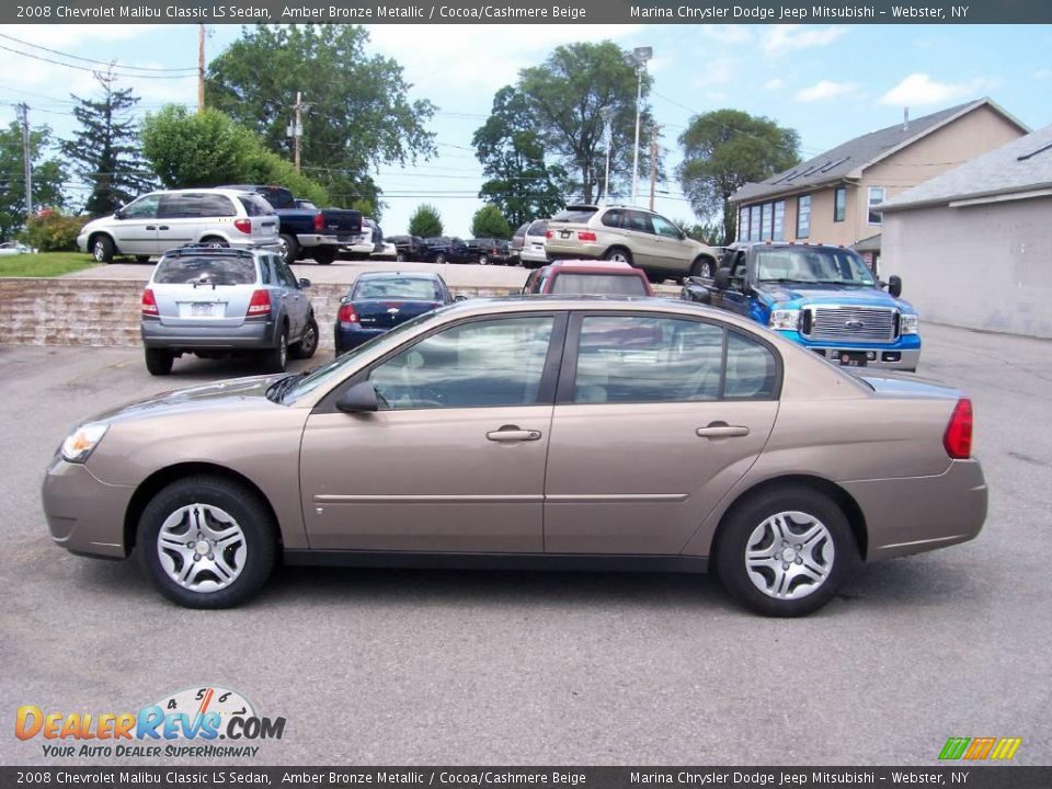 2008 Chevrolet Malibu Classic LS Sedan Amber Bronze Metallic / Cocoa/Cashmere Beige Photo #7