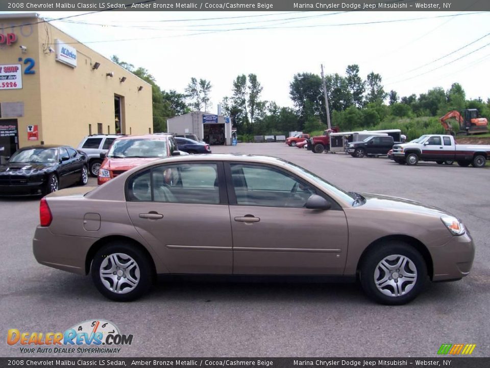 2008 Chevrolet Malibu Classic LS Sedan Amber Bronze Metallic / Cocoa/Cashmere Beige Photo #11