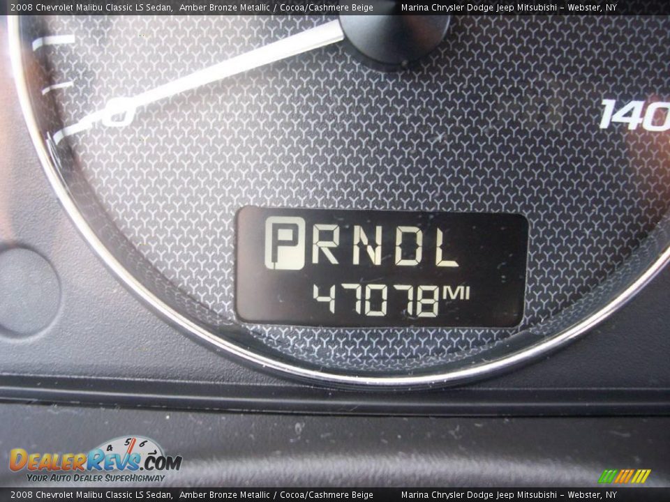 2008 Chevrolet Malibu Classic LS Sedan Amber Bronze Metallic / Cocoa/Cashmere Beige Photo #27