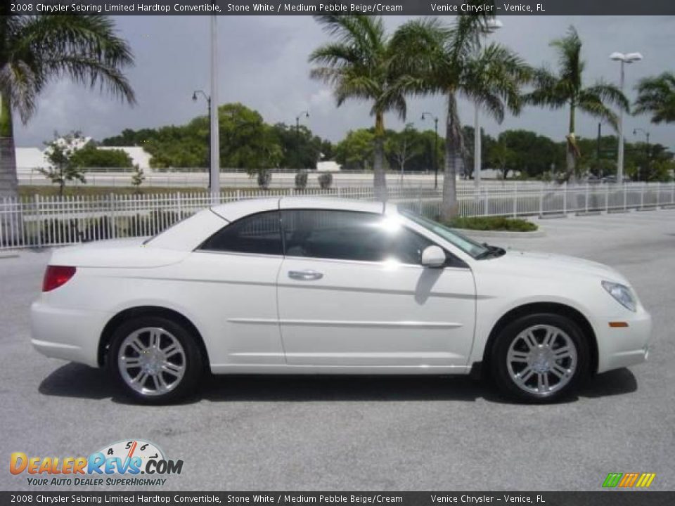 2008 Chrysler Sebring Limited Hardtop Convertible Stone White / Medium ...