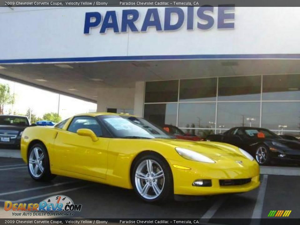 2009 Chevrolet Corvette Coupe Velocity Yellow / Ebony Photo #1
