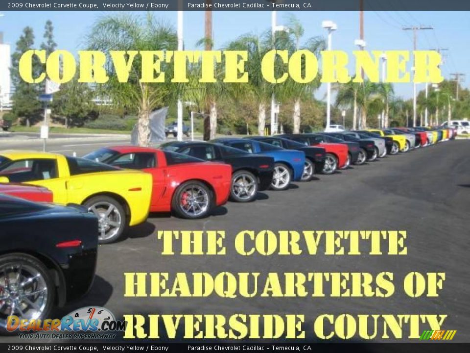 2009 Chevrolet Corvette Coupe Velocity Yellow / Ebony Photo #2