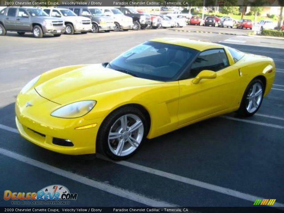 2009 Chevrolet Corvette Coupe Velocity Yellow / Ebony Photo #3