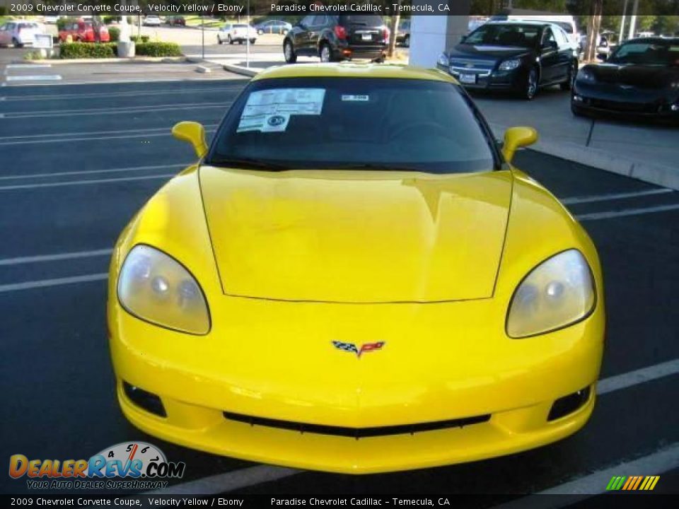 2009 Chevrolet Corvette Coupe Velocity Yellow / Ebony Photo #4