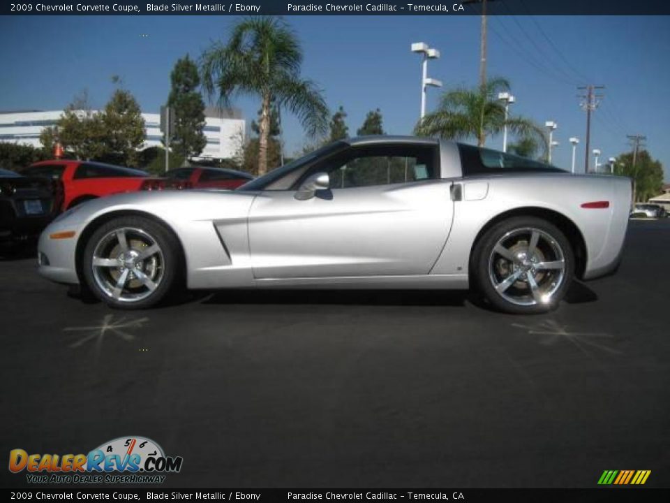 2009 Chevrolet Corvette Coupe Blade Silver Metallic / Ebony Photo #3