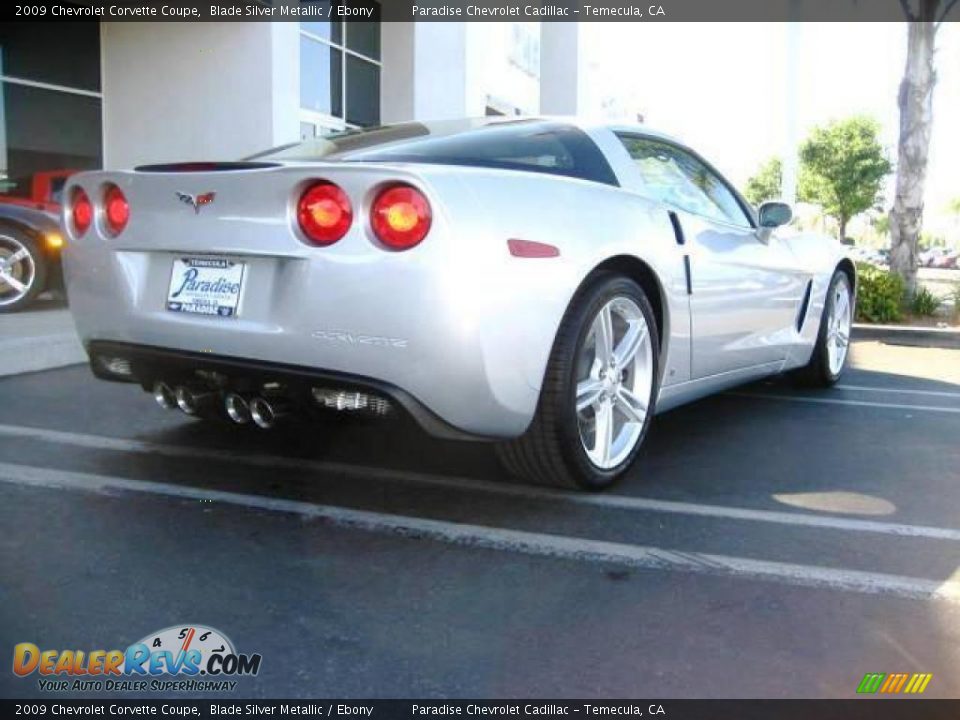 2009 Chevrolet Corvette Coupe Blade Silver Metallic / Ebony Photo #5