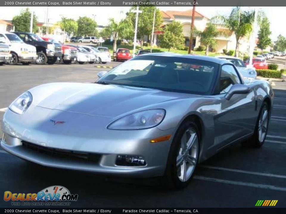 2009 Chevrolet Corvette Coupe Blade Silver Metallic / Ebony Photo #6