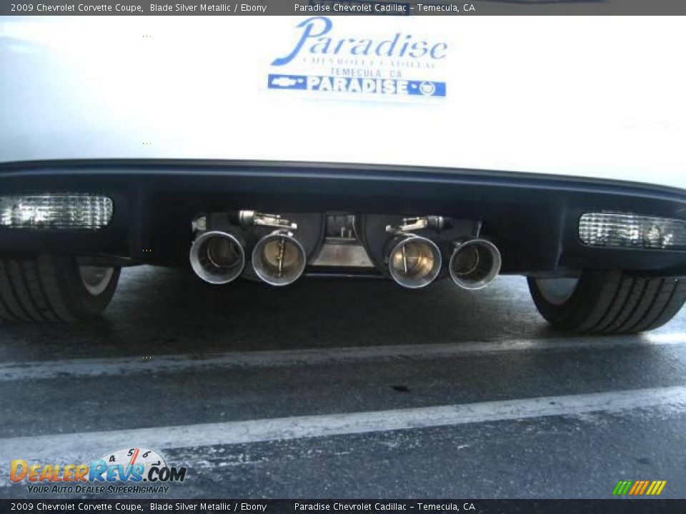 2009 Chevrolet Corvette Coupe Blade Silver Metallic / Ebony Photo #9