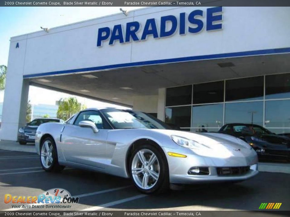 2009 Chevrolet Corvette Coupe Blade Silver Metallic / Ebony Photo #1