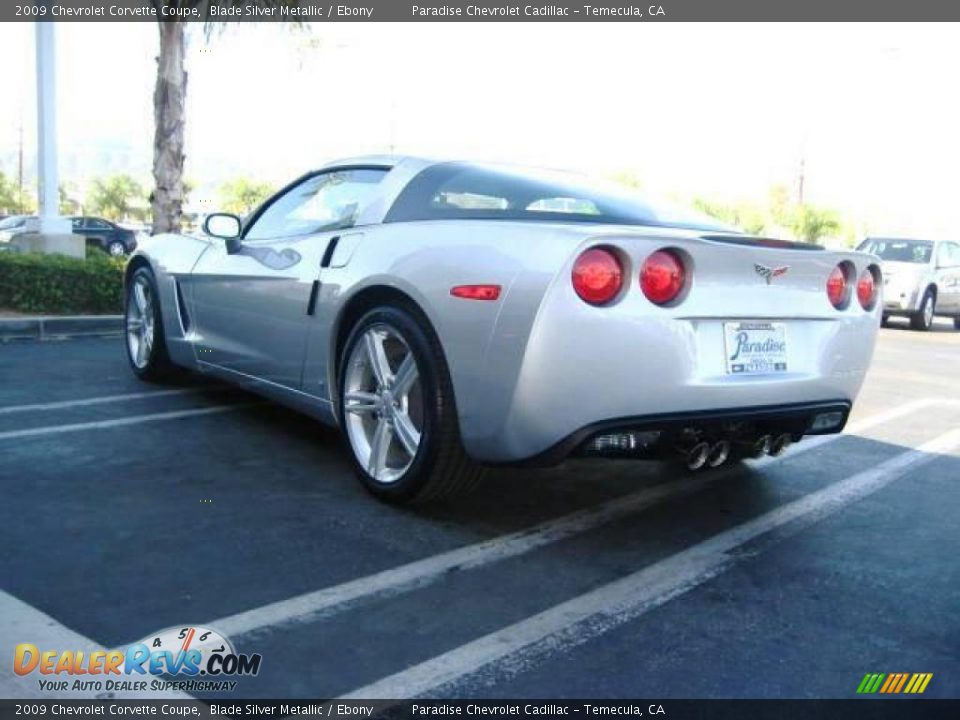 2009 Chevrolet Corvette Coupe Blade Silver Metallic / Ebony Photo #3