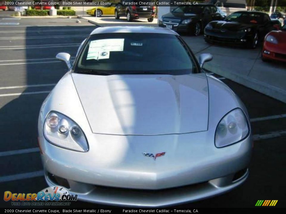 2009 Chevrolet Corvette Coupe Blade Silver Metallic / Ebony Photo #5