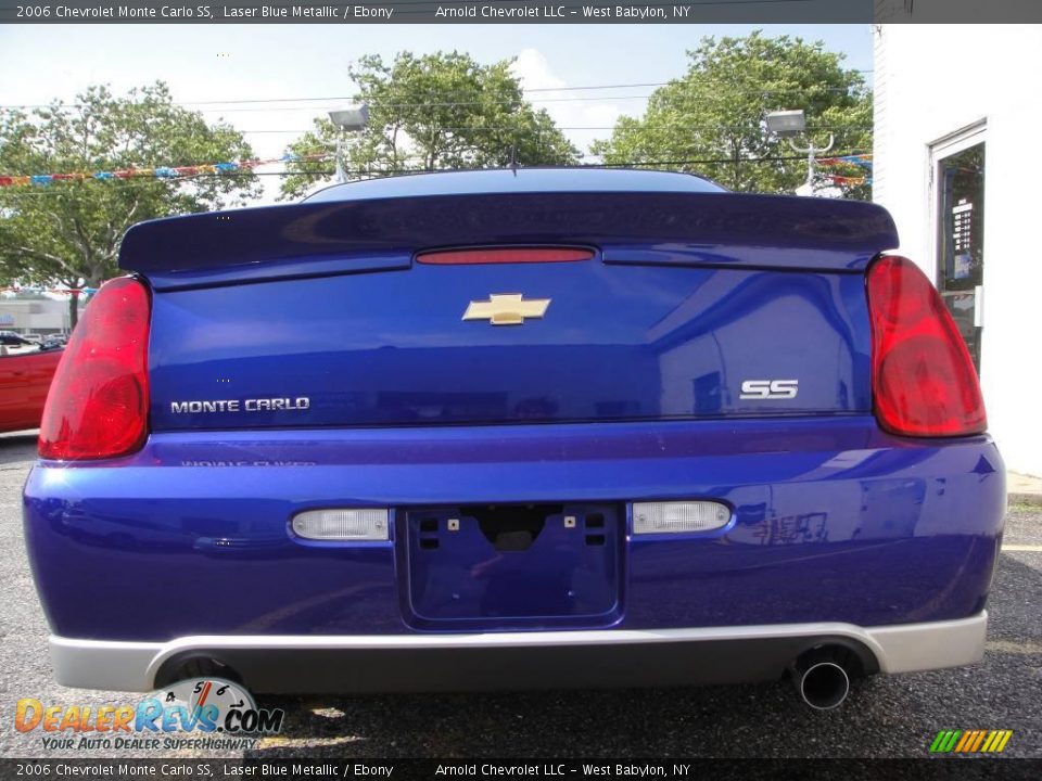 2006 Chevrolet Monte Carlo SS Laser Blue Metallic / Ebony Photo #5