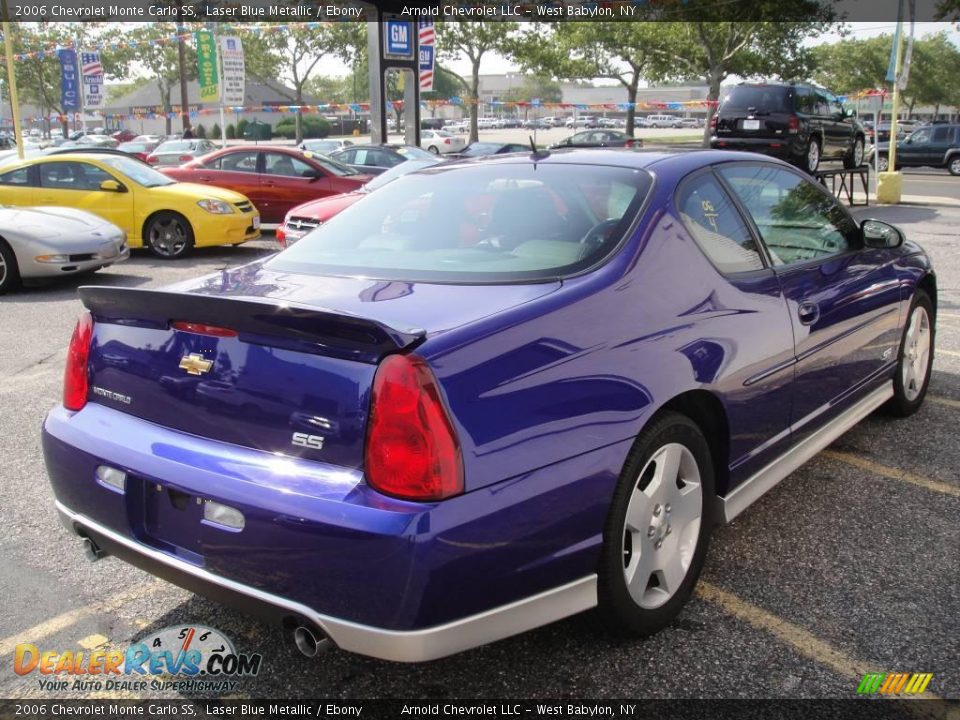 2006 Chevrolet Monte Carlo SS Laser Blue Metallic / Ebony Photo #6