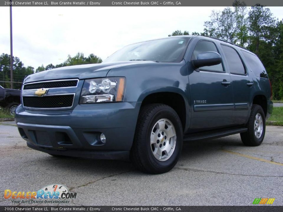 2008 Chevrolet Tahoe LS Blue Granite Metallic / Ebony Photo #2