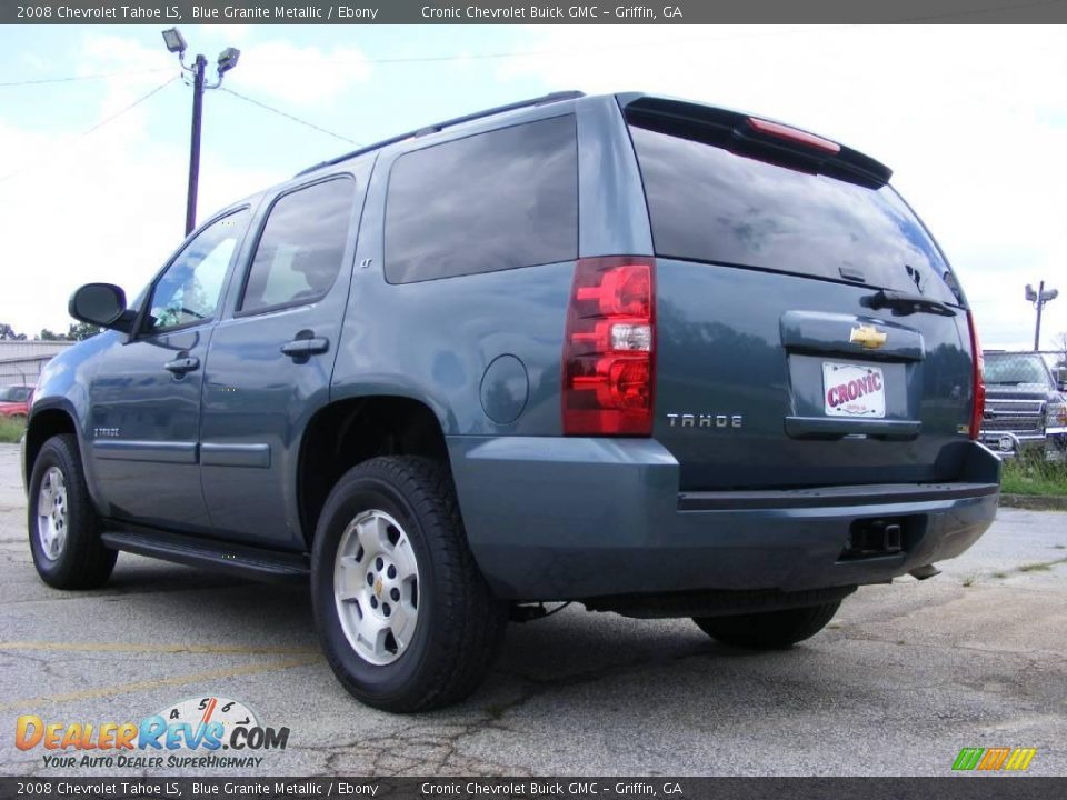 2008 Chevrolet Tahoe LS Blue Granite Metallic / Ebony Photo #8