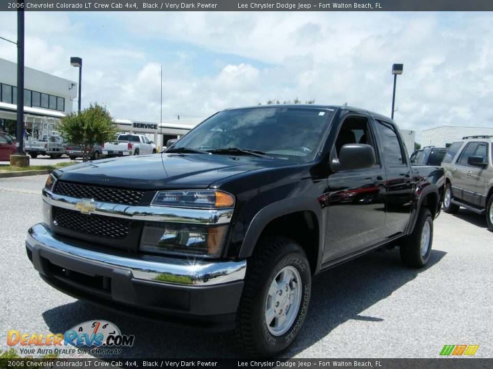 2006 Chevrolet Colorado LT Crew Cab 4x4 Black / Very Dark Pewter Photo #1