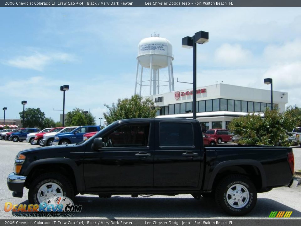 2006 Chevrolet Colorado LT Crew Cab 4x4 Black / Very Dark Pewter Photo #2