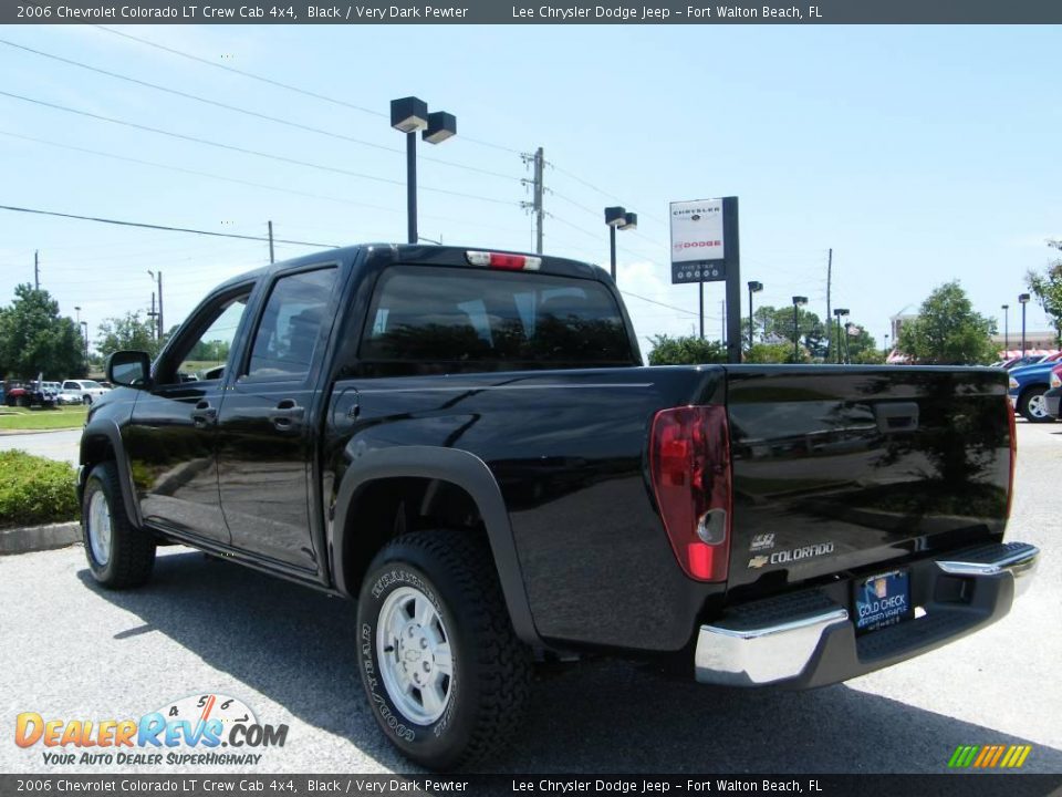 2006 Chevrolet Colorado LT Crew Cab 4x4 Black / Very Dark Pewter Photo #3