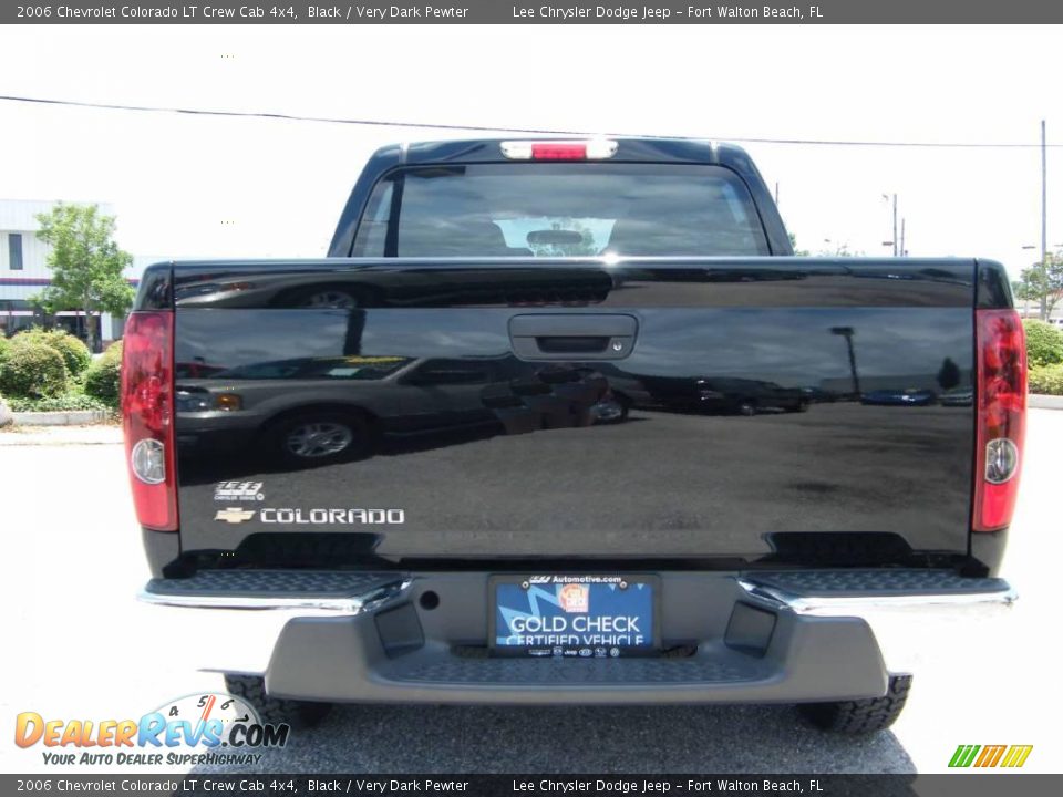 2006 Chevrolet Colorado LT Crew Cab 4x4 Black / Very Dark Pewter Photo #4
