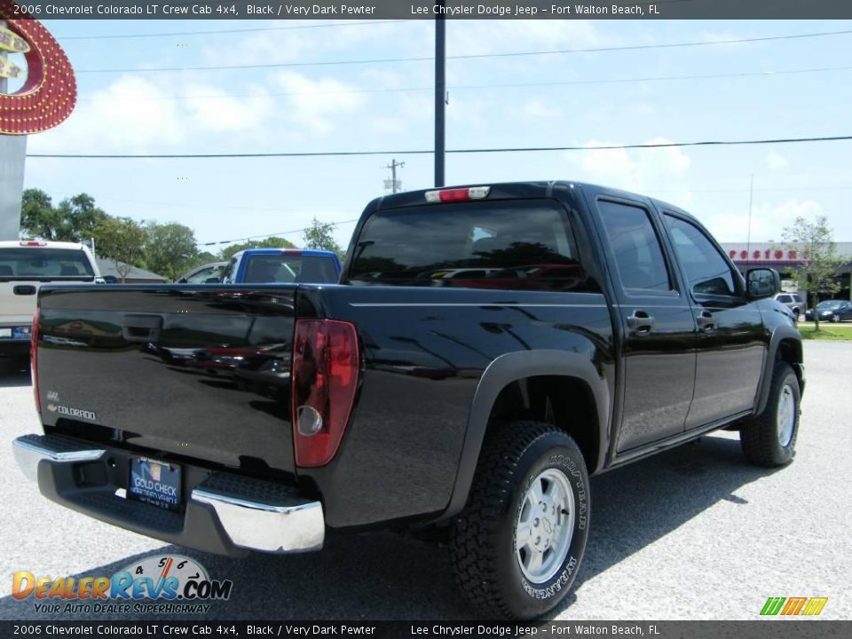 2006 Chevrolet Colorado LT Crew Cab 4x4 Black / Very Dark Pewter Photo #5