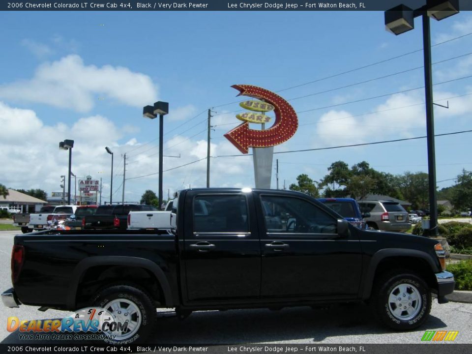 2006 Chevrolet Colorado LT Crew Cab 4x4 Black / Very Dark Pewter Photo #6
