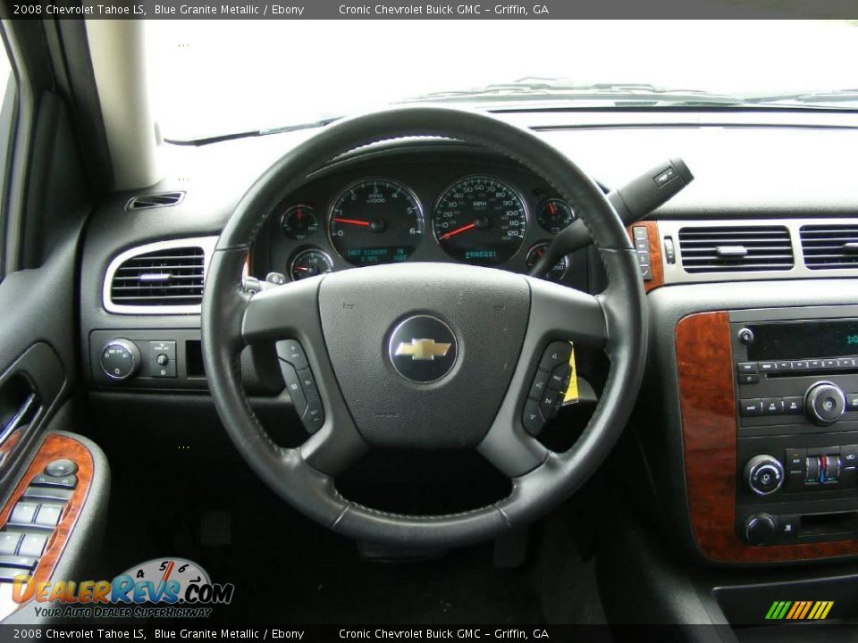 2008 Chevrolet Tahoe LS Blue Granite Metallic / Ebony Photo #25