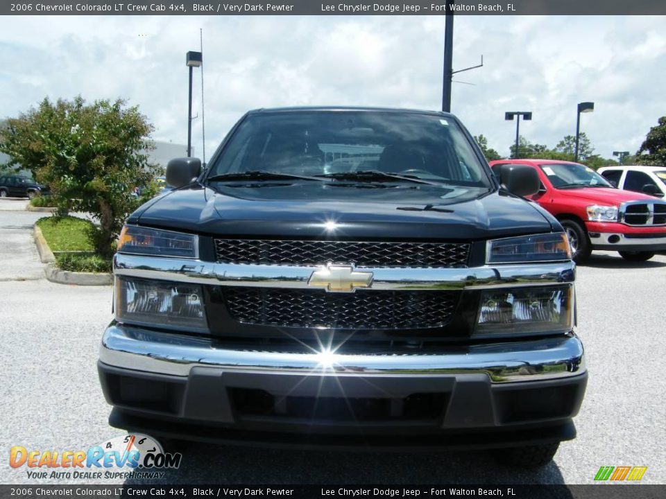 2006 Chevrolet Colorado LT Crew Cab 4x4 Black / Very Dark Pewter Photo #8