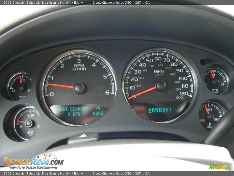 2008 Chevrolet Tahoe LS Blue Granite Metallic / Ebony Photo #26