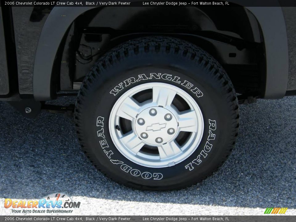 2006 Chevrolet Colorado LT Crew Cab 4x4 Black / Very Dark Pewter Photo #11