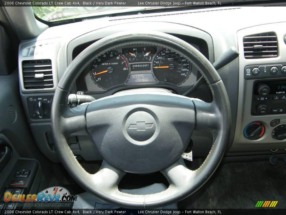 2006 Chevrolet Colorado LT Crew Cab 4x4 Black / Very Dark Pewter Photo #19