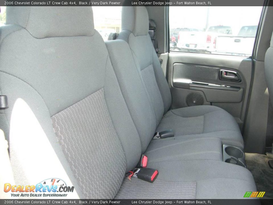 2006 Chevrolet Colorado LT Crew Cab 4x4 Black / Very Dark Pewter Photo #25