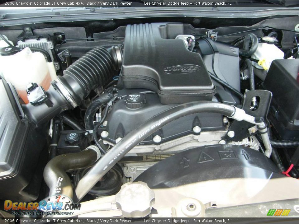 2006 Chevrolet Colorado LT Crew Cab 4x4 Black / Very Dark Pewter Photo #28