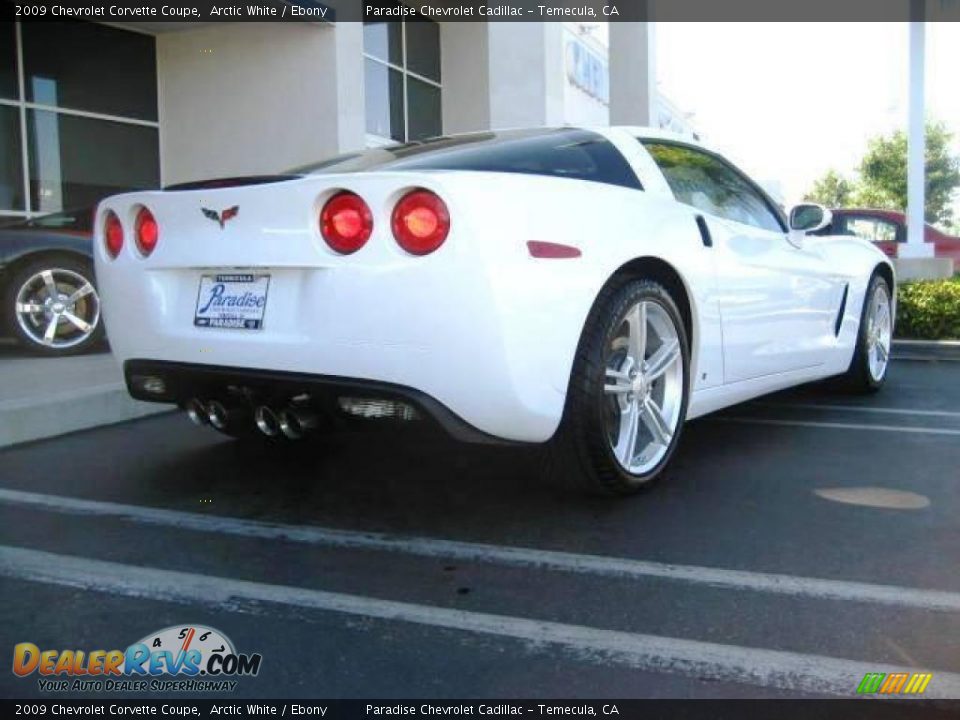2009 Chevrolet Corvette Coupe Arctic White / Ebony Photo #4