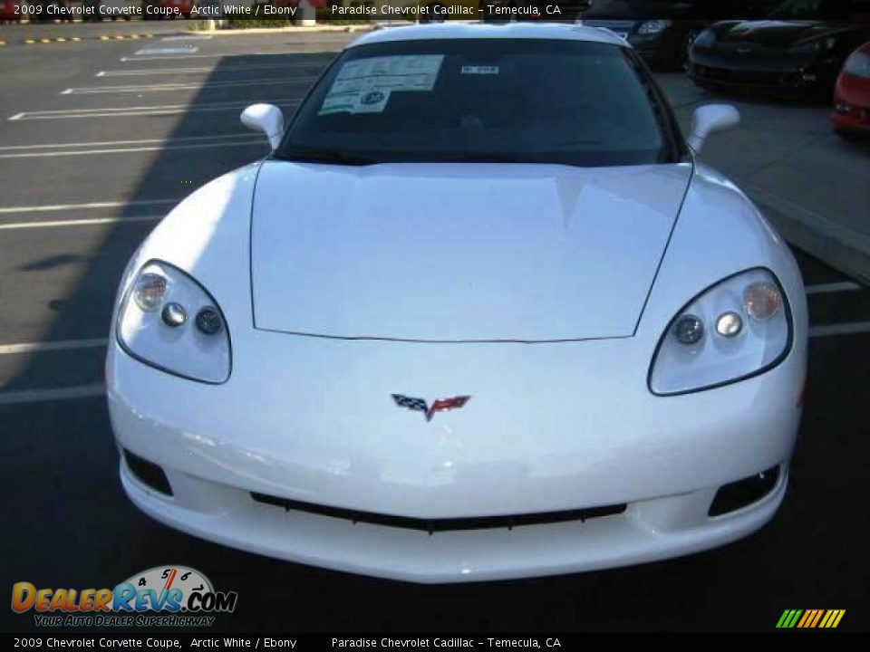 2009 Chevrolet Corvette Coupe Arctic White / Ebony Photo #5