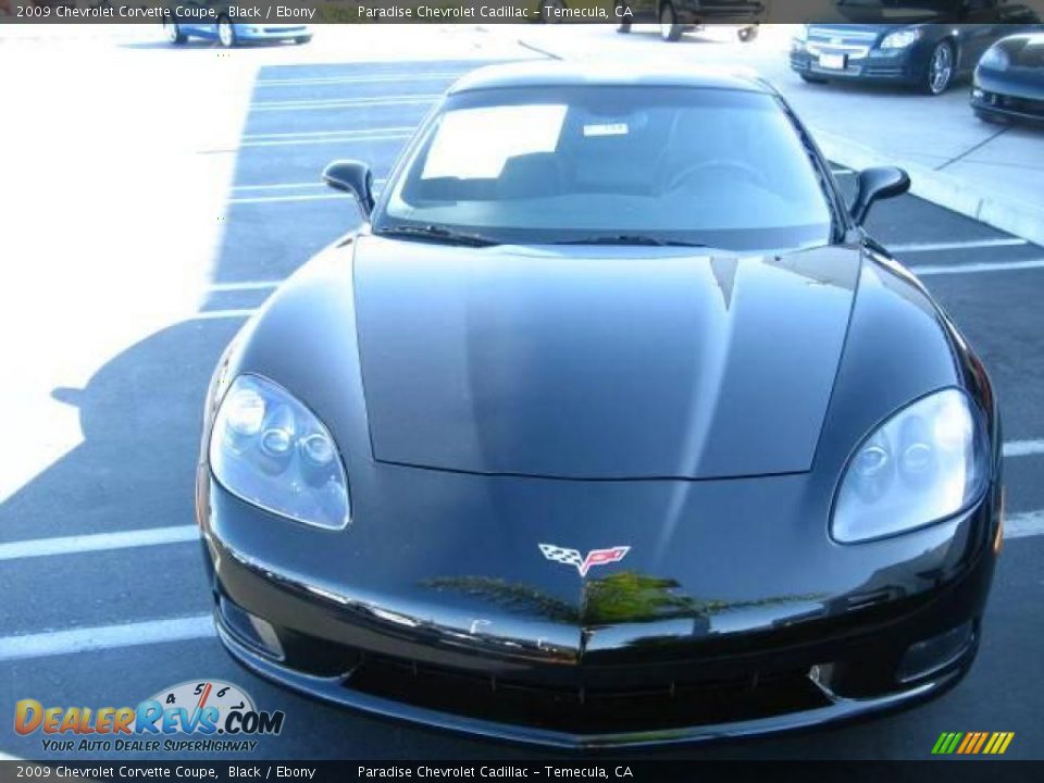 2009 Chevrolet Corvette Coupe Black / Ebony Photo #2