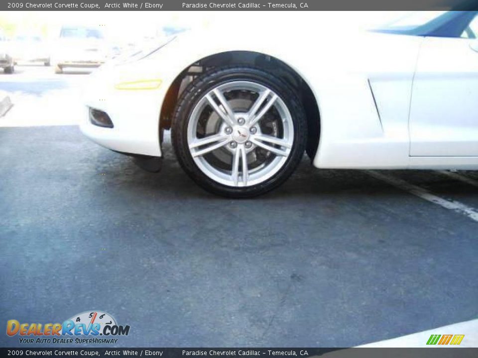 2009 Chevrolet Corvette Coupe Arctic White / Ebony Photo #6