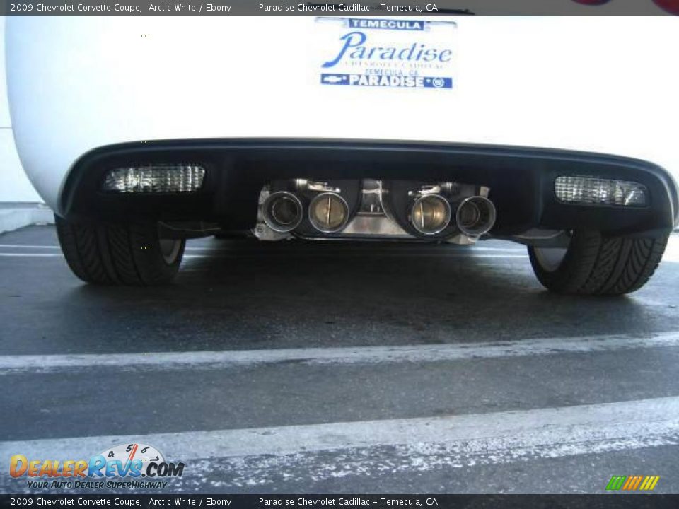 2009 Chevrolet Corvette Coupe Arctic White / Ebony Photo #7