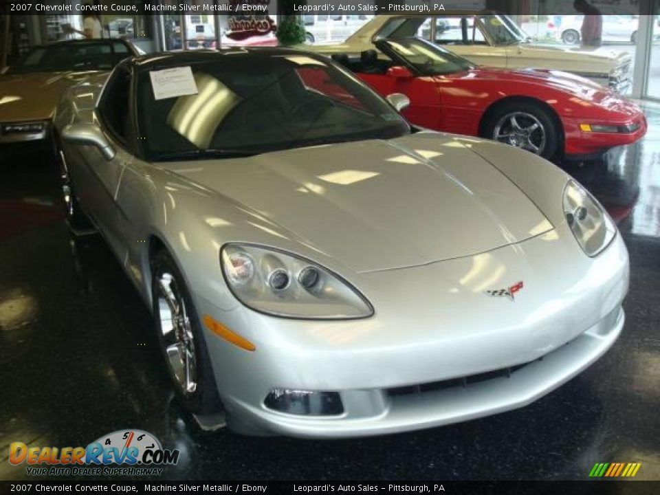 2007 Chevrolet Corvette Coupe Machine Silver Metallic / Ebony Photo #1