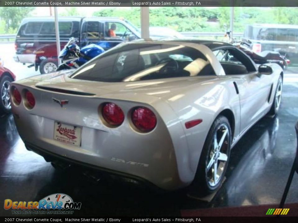 2007 Chevrolet Corvette Coupe Machine Silver Metallic / Ebony Photo #2