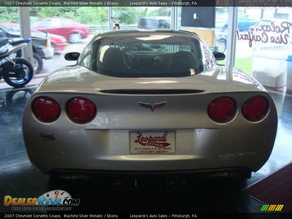 2007 Chevrolet Corvette Coupe Machine Silver Metallic / Ebony Photo #3
