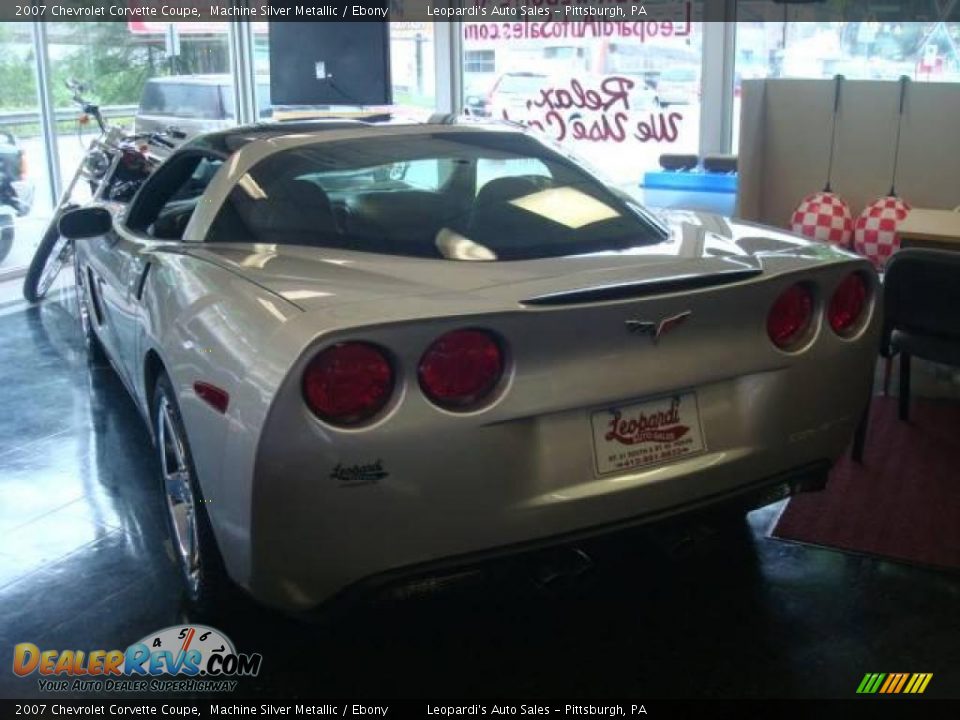 2007 Chevrolet Corvette Coupe Machine Silver Metallic / Ebony Photo #4